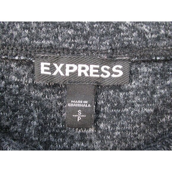 Express Womens Pencil Skirt Set Gray/burgundy Marled Knit Professional Stretch S - Picture 4 of 11